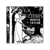 Frau Reading unter einem Baum Permastempel (Design)