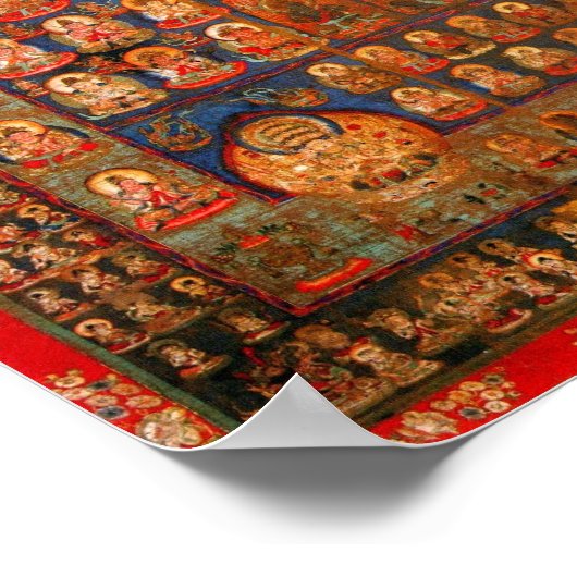 Frau Realm Mandala Poster (Ecke)