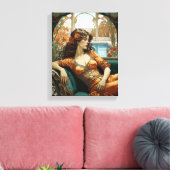 Frau Reclining - Art Nouveau Style Leinwanddruck (Insitu (Wohnzimmer))