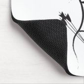 Frau Recurve Bogenschützen Mousepad (Ecke)