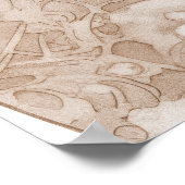 Frau Red Crayon Studie Alphonse Mucha Art Nouveau Poster (Ecke)