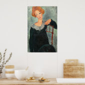 Frau Red Hair - Amedeo Modigliani Kunstposter Poster (Küche)