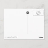 Frau Registrar Postkarte (Rückseite)