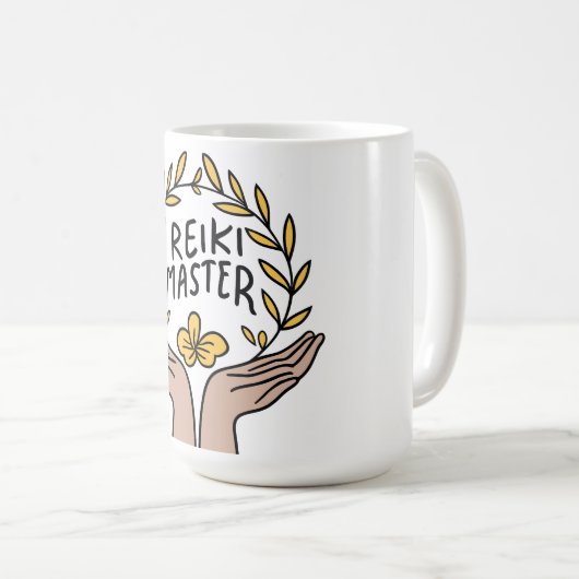 Frau Reiki Master. Kaffeetasse (VorderseiteRechts)