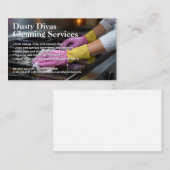 Frau Reinigungsstove | Zuhause Cleaner Visitenkarte (Vorne/Hinten)