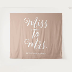 Frau Retro Desert Theme Beige Bachelorette Wandteppich