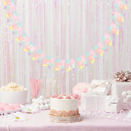 Frau Retro Ice Cream Brautparty Wimpelkette