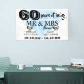 Frau Right Fun Diamond 60. Hochzeitstag Banner (Messeveranstaltung)