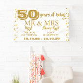 Frau Right Fun Golden 50. Hochzeit Banner (Insitu)
