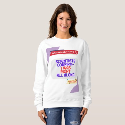 Frau Right Sweatshirt (Vorne ganz)