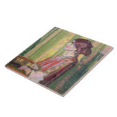 Frau Robert Bevan, c.1913 (Öl auf Leinwand) Fliese (Seite)