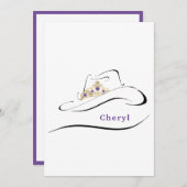 Frau Rodeo Crown Pageant Mitteilungskarten (Vorne/Hinten)