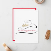 Frau Rodeo Crown Pageant Mitteilungskarten (Vorderseite/Rückseite Beispiel)