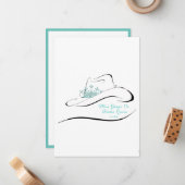 Frau Rodeo Crown Pageant Mitteilungskarten (Vorderseite/Rückseite Beispiel)