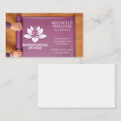 Frau Rolling Yoga Mat Visitenkarte (Vorne/Hinten)