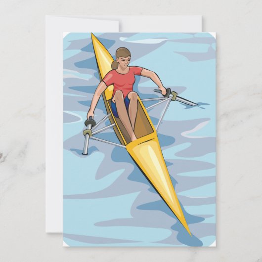 Frau Rower Einladung (Vorderseite)