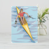 Frau Rower Einladung (Stehend Vorderseite)