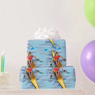 Frau Rower Geschenkpapier