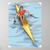 Frau Rower Poster (Vorne)