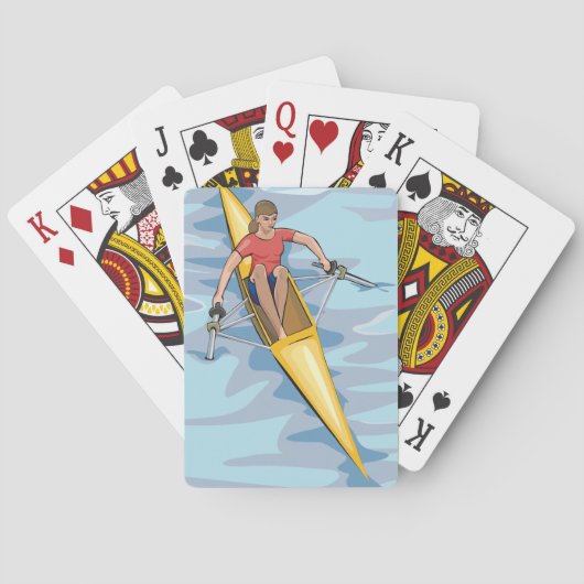 Frau Rower Spielkarten (Rückseite)