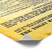 Frau Rowley's Toilettenmaske Poster (Ecke)