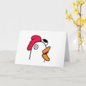 Frau Rude Chicken Head Card Karte (Gelbe Blume)