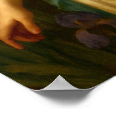 Frau sammelt Blumen Poster (Ecke)