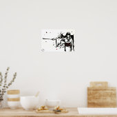 Frau Samurai Poster (Küche)