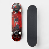 Frau Samurai Skateboard (Vorderseite)