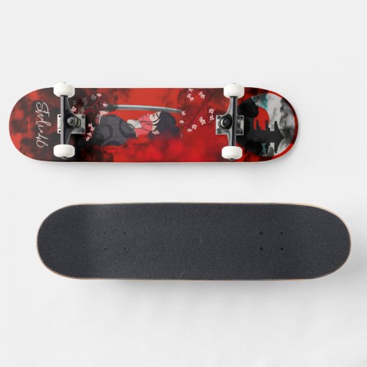 Frau Samurai Skateboard (Horizontal)