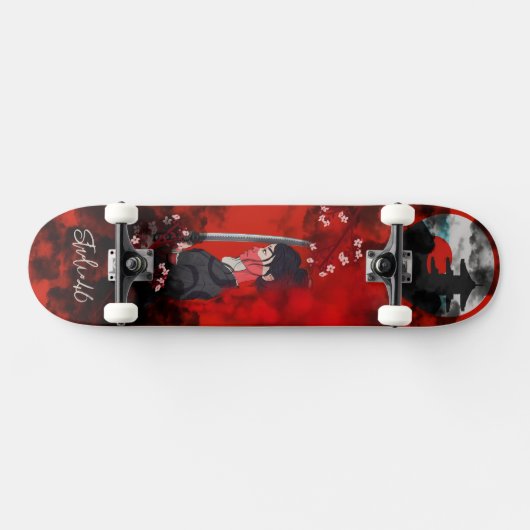Frau Samurai Skateboard (Horizontal)