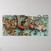 FRAU SAMURAI TOMOE GOZEN HORSEBACK IM KAMPF POSTER (Vorne)