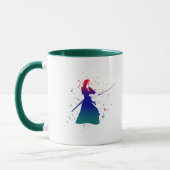 Frau Samurai Warrior mit Schwert Tasse (Links)