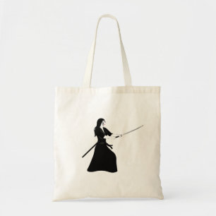 Frau Samurai Warrior mit Schwert Tragetasche