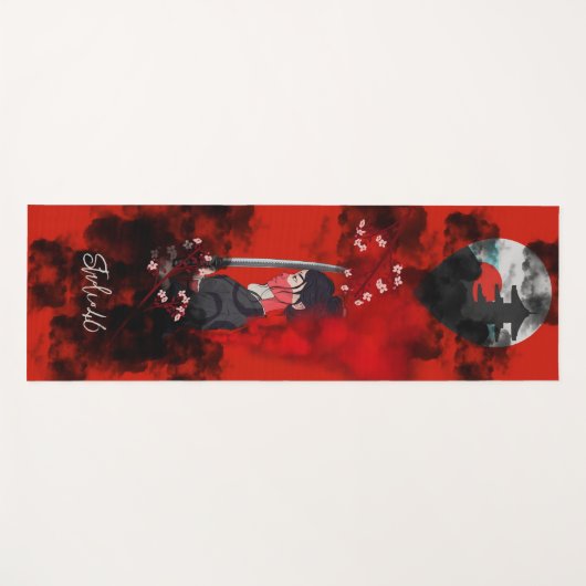 Frau Samurai Yoga Mat Yogamatte (Vorderseite (Horizontal))