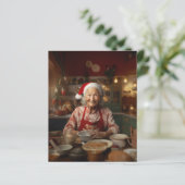 Frau Santa Baking Cake (Stehend Vorderseite)