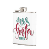 Frau Santa Claus Flachmann (Links)