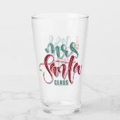 Frau Santa Claus Glas (Rückseite)