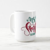 Frau Santa Claus Kaffeetasse (Vorderseite Links)