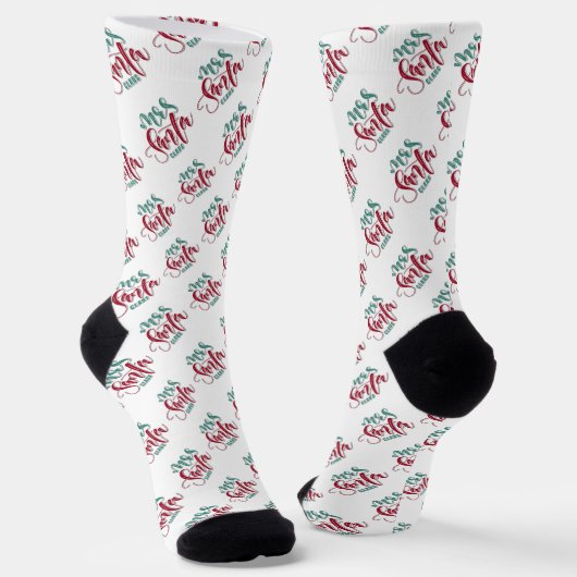 Frau Santa Claus Socken (Gewinkelt)