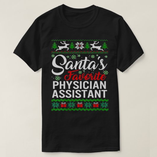 Frau Santas Lieblingsärztin Christm T-Shirt (Design vorne)