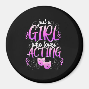 Frau Schauspielerin Mädchen Acting Broadway Musica Magnet
