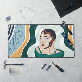 Frau Schlange - Schlangenkopfmutter Schreibtischunterlage