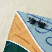 Frau Schlange - Schlangenkopfmutter Strandtuch (Beispiel)