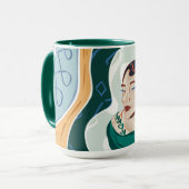 Frau Schlange - Schlangenkopfmutter Tasse (Vorderseite Links)