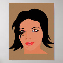 Frau schöne Gesicht hübsche Poster
