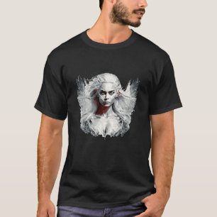 Frau Schönheit Portrait Fantasy Malerei Wildes Leb T-Shirt