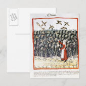 Frau schützt ihre Mühle Postkarte (Vorne/Hinten)