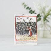 Frau schützt ihre Mühle Postkarte (Stehend Vorderseite)