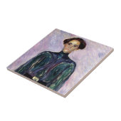 Frau Schwarz (von Edvard Munch) Fliese (Seite)